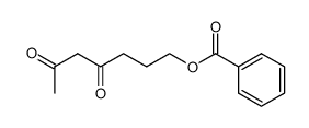 7-benzoyloxy-2,4-heptanedione Structure