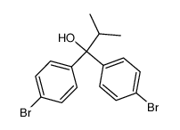 1,1-bis(4-bromophenyl)-2-methylpropanol结构式