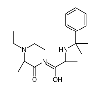 (2S)-N-[(2S)-2-(diethylamino)propanoyl]-2-(2-phenylpropan-2-ylamino)propanamide结构式
