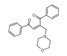2-morpholinomethyl-1,4-diphenyl-but-2c()-ene-1,4-dione结构式