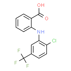 Benzoic acid,2-[[3-chloro-5-(trifluoromethyl)phenyl]amino]-结构式