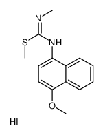 methyl N-(4-methoxynaphthalen-1-yl)-N'-methylcarbamimidothioate,hydroiodide结构式