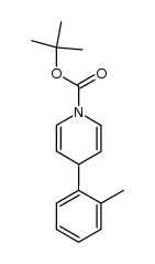 tert-butyl 4-(o-tolyl)pyridine-1(4H)-carboxylate Structure