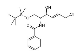 N-((2R,3S,E)-1-(tert-butyldimethylsilyloxy)-6-chloro-3-hydroxyhex-4-en-2-yl)benzamide Structure