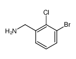 (3-bromo-2-chlorophenyl)methanamine结构式