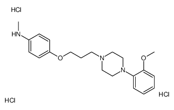 4-[3-[4-(2-methoxyphenyl)piperazin-1-yl]propoxy]-N-methylaniline,trihydrochloride Structure