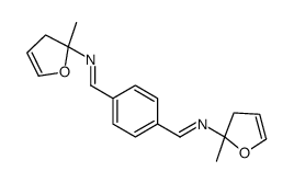 Benzene, 1,4-bis(2-furfuryliminomethyl)- structure