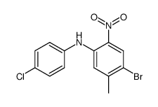 4-Brom-4'-chlor-5-methyl-2-nitro-diphenylamin结构式