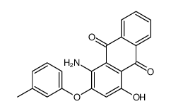 1-amino-4-hydroxy-2-(3-methylphenoxy)anthracene-9,10-dione结构式