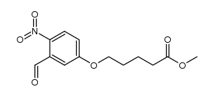 methyl 5-(3-formyl-4-nitrophenoxy)pentanoate Structure