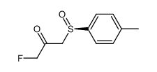 (RS)-3-fluoro-1-[(4-methylphenyl)sulfinyl]propan-2-one Structure