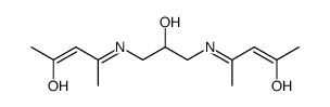 N,N'-(2-hydroxypropane-1,3-diyl)bis(acetylacetoneimine) Structure