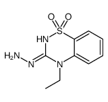 (4-ethyl-1,1-dioxo-1λ6,2,4-benzothiadiazin-3-yl)hydrazine结构式