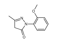 1-(2-Methoxyphenyl)-3-methyl-2-pyrazolin-5-one Structure