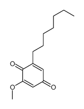2-heptyl-6-methoxycyclohexa-2,5-diene-1,4-dione结构式