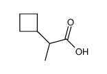 2-Cyclobutylpropanoic acid Structure