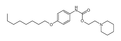 2-piperidin-1-ylethyl N-(4-octoxyphenyl)carbamate结构式