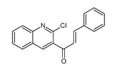 1-(2-chloroquinolin-3-yl)-3-phenylprop-2-en-1-one Structure