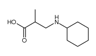 3-(cyclohexylamino)-2-methylpropanoic acid结构式