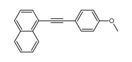 1-(2-(4-methoxyphenyl)ethynyl)naphthalene Structure
