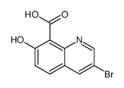 3-Bromo-7-hydroxyquinoline-8-carboxylic acid结构式