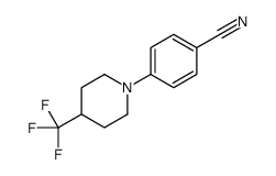 4-[4-(trifluoromethyl)piperidin-1-yl]benzonitrile结构式