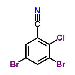 3,5-二溴-2-氯苯腈结构式