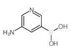 (5-氨基吡啶-3-基)硼酸结构式