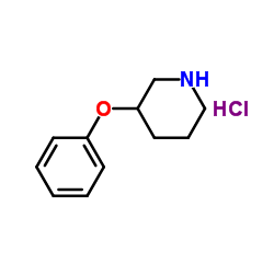 3-Phenoxypiperidine hydrochloride (1:1) structure