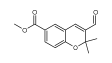 methyl 3-formyl-2,2-dimethyl-2H-chromene-6-carboxylate Structure