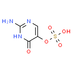 sulfuric acid mono-(2-amino-6-oxo-1,6-dihydro-pyrimidin-5-yl ester) structure