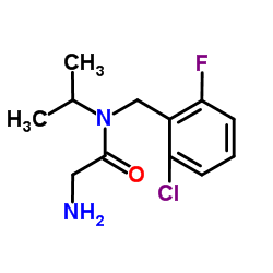 N-(2-Chloro-6-fluorobenzyl)-N-isopropylglycinamide结构式