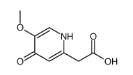 2-(5-methoxy-4-oxo-1H-pyridin-2-yl)acetic acid Structure