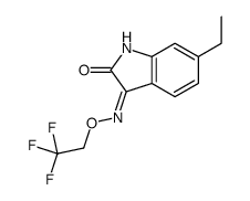 6-ethyl-3-(2,2,2-trifluoroethoxyamino)indol-2-one Structure