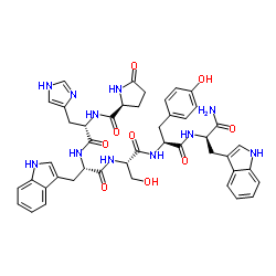(D-Trp6)-LHRH (1-6) amide结构式