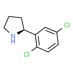(2S)-2-(2,5-DICHLOROPHENYL)PYRROLIDINE结构式