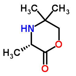 (3S)-3,5,5-Trimethyl-2-morpholinone Structure