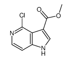 methyl 4-chloro-1H-pyrrolo[3,2-c]pyridine-3-carboxylate Structure