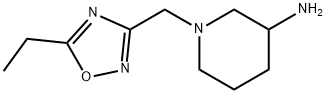 1-[(5-ethyl-1,2,4-oxadiazol-3-yl)methyl]piperidin-3-amine Structure