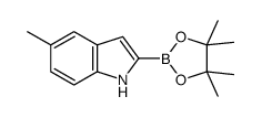 5-甲基吲哚-2-硼酸频那醇酯结构式