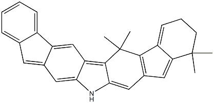 5,5,9,9-tetramethyl-7,9-dihydro-5H-diindeno[2,1-b:1',2'-h]carbazole Structure