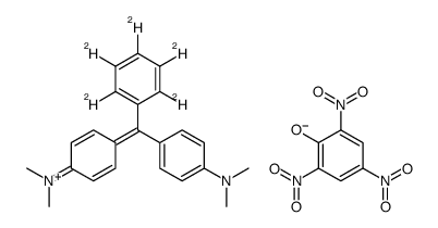 bis-(4-dimethylamino-phenyl)-phenyl-d5-carbenium picrate Structure