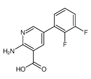 2-amino-5-(2,3-difluorophenyl)pyridine-3-carboxylic acid结构式
