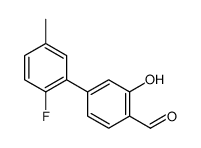 4-(2-fluoro-5-methylphenyl)-2-hydroxybenzaldehyde结构式