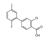 2-chloro-4-(2-fluoro-5-methylphenyl)benzoic acid Structure