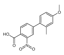 4-(4-methoxy-2-methylphenyl)-2-nitrobenzoic acid结构式