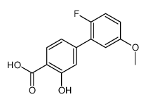 4-(2-fluoro-5-methoxyphenyl)-2-hydroxybenzoic acid结构式