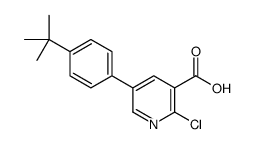 5-(4-tert-butylphenyl)-2-chloropyridine-3-carboxylic acid Structure