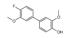 4-(4-fluoro-3-methoxyphenyl)-2-methoxyphenol结构式