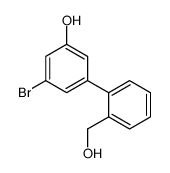 3-bromo-5-[2-(hydroxymethyl)phenyl]phenol结构式